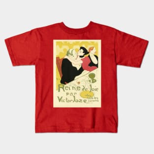 Reine de Joie by Toulouse Lautrec Kids T-Shirt